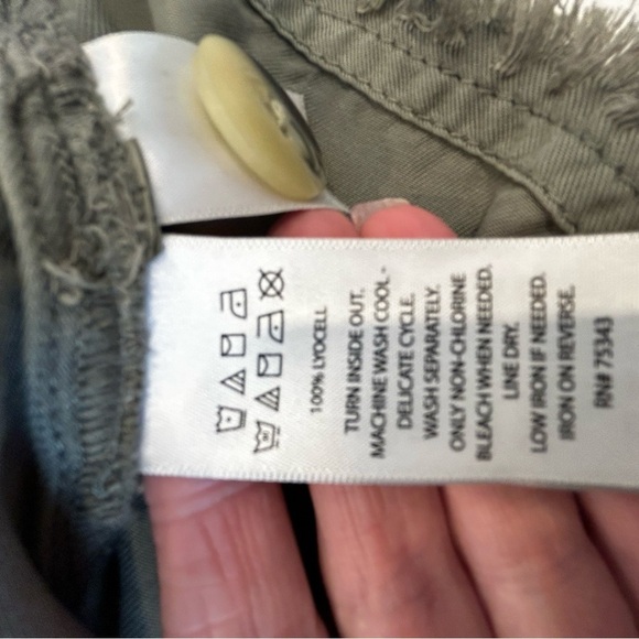 Nicole Miller Button Down Long Sleeve womens size XL Khaki - Picture 7 of 9